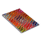 Speciale kerstkleuren Snow Santa HoHoho-Pop Ar Notitieboek (Rechterzijde)