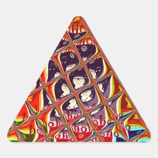 Speciale kerstkleuren Snow Santa HoHoho-Pop Ar Sticker (Voorkant)