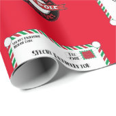 Speciale kerstlevering met de naam van het kind cadeaupapier (Rol Hoek)