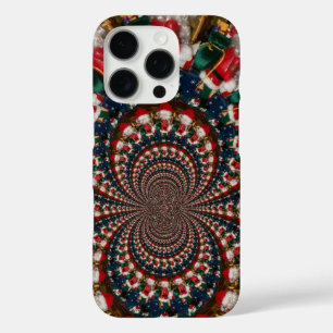 Speciale Kerstman Kaleidoscoop Ontwerp iPhone 16 Pro Hoesje