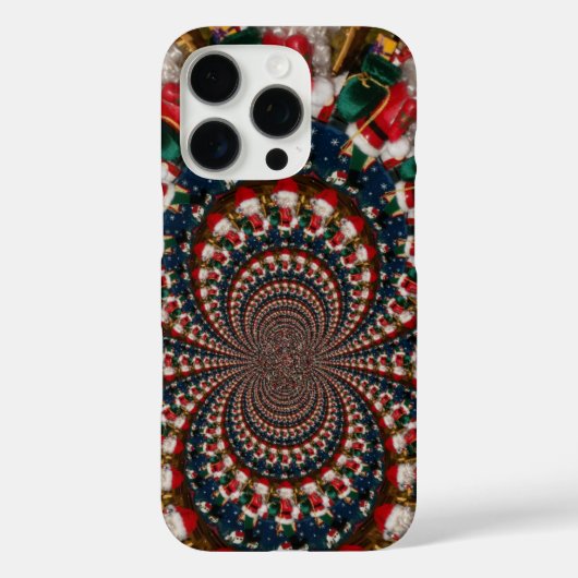 Speciale Kerstman Kaleidoscoop Ontwerp Case-Mate iPhone Case (Achterkant)