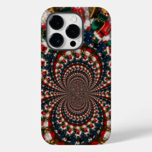 Speciale Kerstman Kaleidoscoop Ontwerp Case-Mate iPhone 14 Pro Hoesje