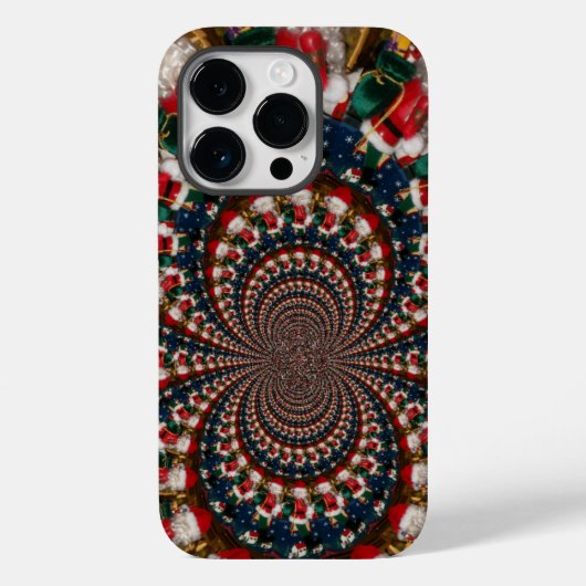 Speciale Kerstman Kaleidoscoop Ontwerp Case-Mate iPhone Case (Achterkant)