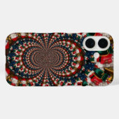 Speciale Kerstman Kaleidoscoop Ontwerp Case-Mate iPhone Case (Achterkant (horizontaal))