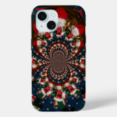 Speciale Kerstman Kaleidoscoop Ontwerp Case-Mate iPhone Case (Achterkant)