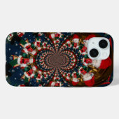 Speciale Kerstman Kaleidoscoop Ontwerp Case-Mate iPhone Case (Achterkant (horizontaal))
