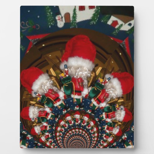 Speciale Kerstman Kaleidoscoop Ontwerp Fotoplaat (Voorkant)