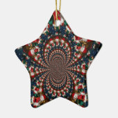 Speciale Kerstman Kaleidoscoop Ontwerp Keramisch Ornament (Links)