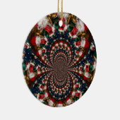 Speciale Kerstman Kaleidoscoop Ontwerp Keramisch Ornament (Rechts)