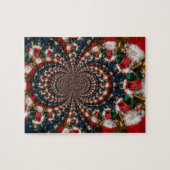 Speciale Kerstman Kaleidoscoop Ontwerp Legpuzzel (Horizontaal)