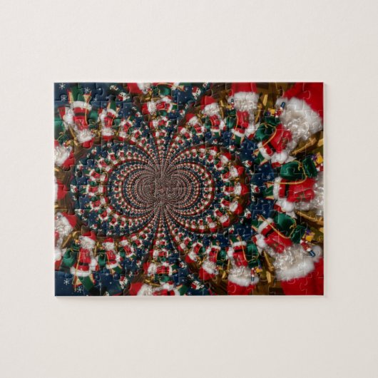 Speciale Kerstman Kaleidoscoop Ontwerp Legpuzzel (Horizontaal)