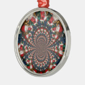 Speciale Kerstman Kaleidoscoop Ontwerp Metalen Ornament (Links)