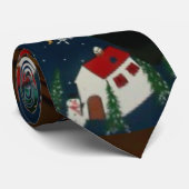 Speciale Kerstman Kaleidoscoop Ontwerp Stropdas (Opgerold)