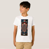Speciale Kerstman Kaleidoscoop Ontwerp T-shirt (Voorkant volledig)