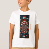 Speciale Kerstman Kaleidoscoop Ontwerp T-shirt (Voorkant)