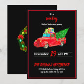  speciale kerstmis met Red Truck Kaart (Voorkant / Achterkant)