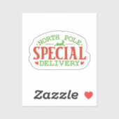 Speciale kerstmis Noordpool Sticker (Vel)
