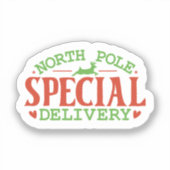 Speciale kerstmis Noordpool Sticker (Voorkant)