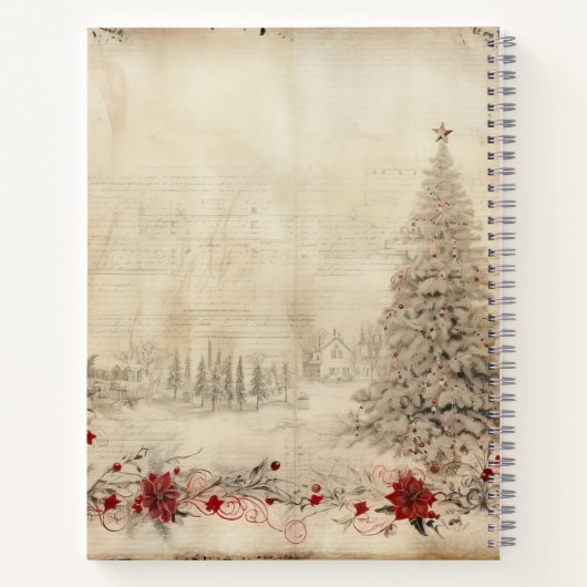 Speciale kerstrecepten. Pijnbomen en sneeuw Notitieboek (Achterkant)