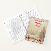 Speciale kerstrecepten. Pijnbomen en sneeuw Notitieboek (Binnen)