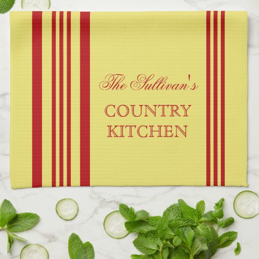 Speciale keukenhanddoeken in Franse stijl Stripe (Gevouwen)