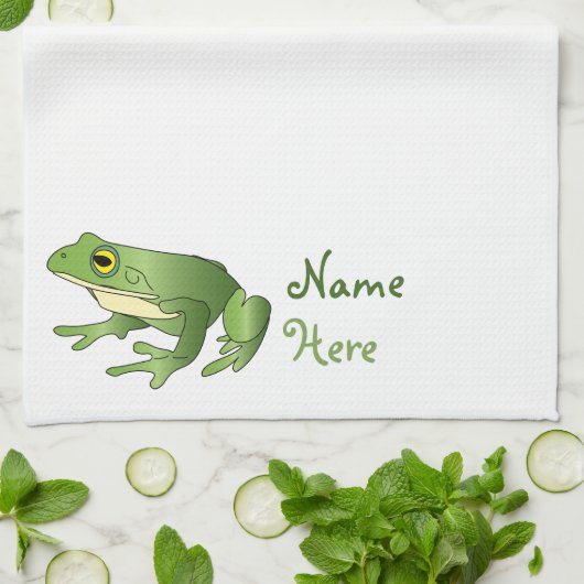 Speciale kikker - keukenhanddoek (Gevouwen)