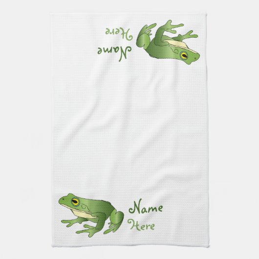 Speciale kikker - keukenhanddoek (Verticaal)