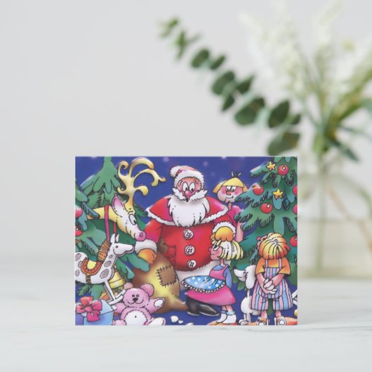 Speciale Kinder kerst Feestdagenkaart (Staand voorkant)