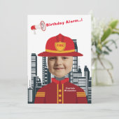 Speciale kinderen op zaterdag Amathday Firefighter Kaart (Staand voorkant)