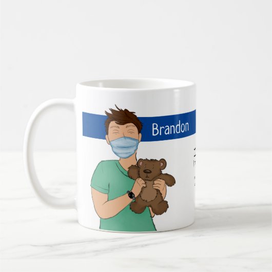 Speciale kinderverzorger koffiemok (Links)