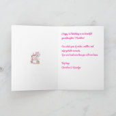Speciale kleindochter, gepersonaliseerde 1e verjaa kaart (Binnen)