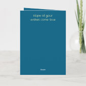 Speciale kleinzoon aap kinder blauwe verjaardag kaart (Achterkant)