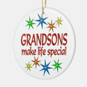 Speciale kleinzoon keramisch ornament (Links)