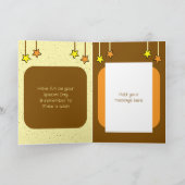 Speciale kleinzoon luipaard kinder bruine verjaard kaart (Binnen)