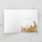 Speciale Kleinzoon Vintage Konijn Kaart (Binnen)