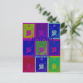 Speciale kleuren voor Santa HoHoho-Pop Feestdagenkaart (Staand voorkant)