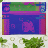 Speciale kleuren voor Santa HoHoho-Pop Theedoek (Gevouwen)