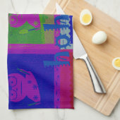 Speciale kleuren voor Santa HoHoho-Pop Theedoek (Quarter Fold)