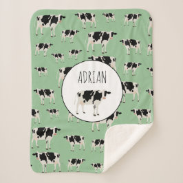 Speciale Koe Boerderij dierpatronen Sherpa Deken