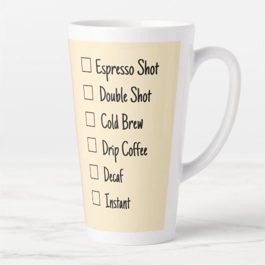 Speciale koffie latte mok (Rechts)