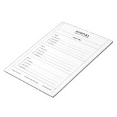 Speciale koffiebrander checklist notitieblok (Schuin)