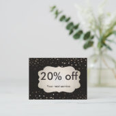 Speciale korting - Cadeau Confetti Gold Coupon (Staand voorkant)