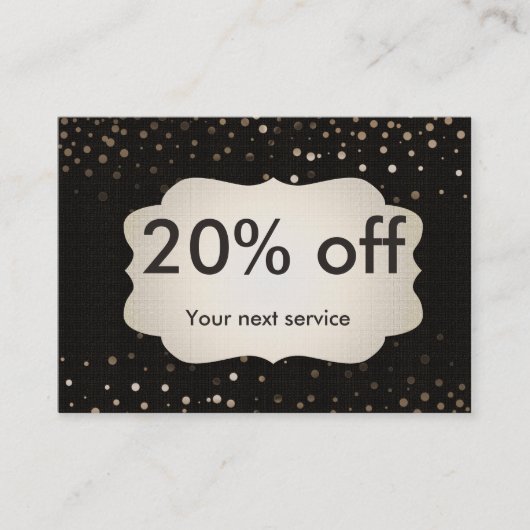 Speciale korting - Cadeau Confetti Gold Coupon (Voorkant)