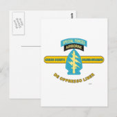 SPECIALE KRACHTEN AIRBORNE "DE OPPRESSO LIBER" BRIEFKAART (Voorkant / Achterkant)