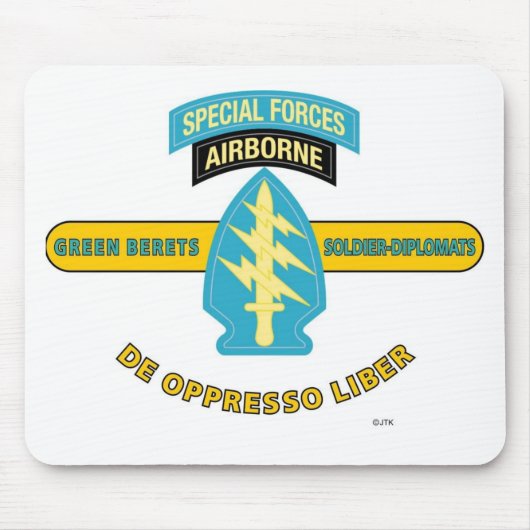 SPECIALE KRACHTEN AIRBORNE "DE OPPRESSO LIBER" MUISMAT (Voorkant)