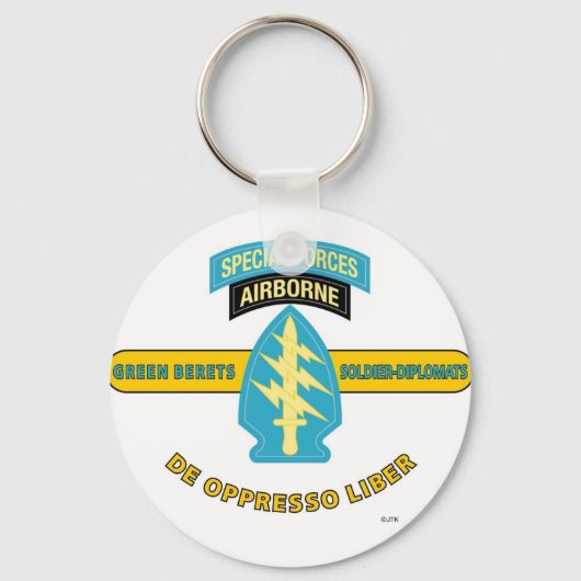 SPECIALE KRACHTEN AIRBORNE "DE OPPRESSO LIBER" SLEUTELHANGER (Voorkant)
