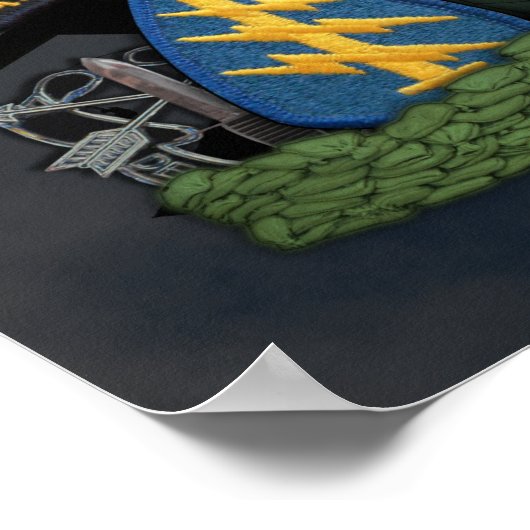 speciale krachten groene berets sfg - flitsdruk poster (Hoek)