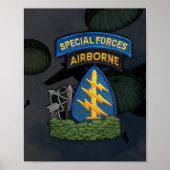 speciale krachten groene berets sfg - flitsdruk poster (Voorkant)