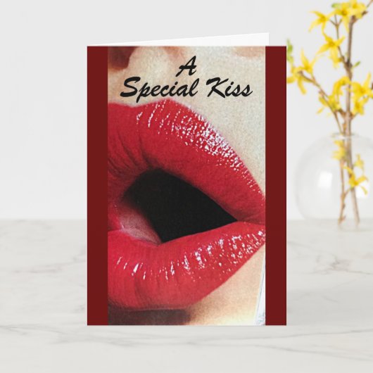 ** SPECIALE KUS** VOOR JE VERJAARDAG KAART (Gele Bloem)