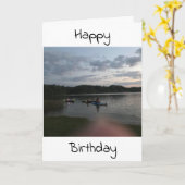 SPECIALE LAKE EFFECT MET VERJAARDAGSWENSEN VOOR JO KAART (Gele Bloem)